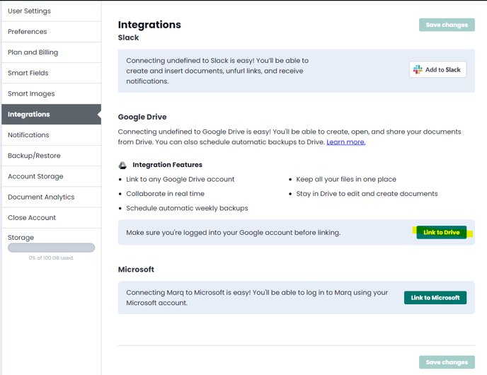 How to integrate Google Drive into Slack