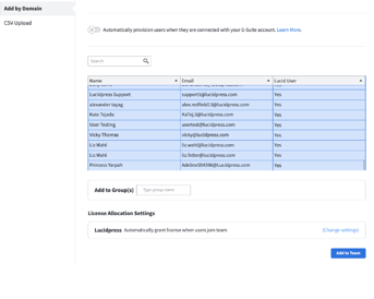 Adding users to your account