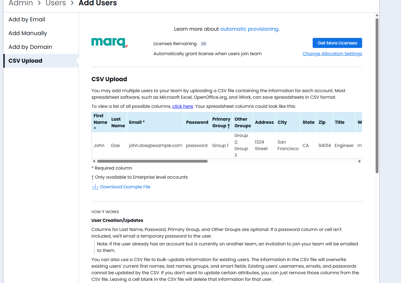 Adding & Managing Team Members