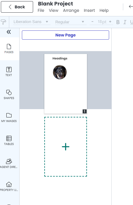 Create new pages